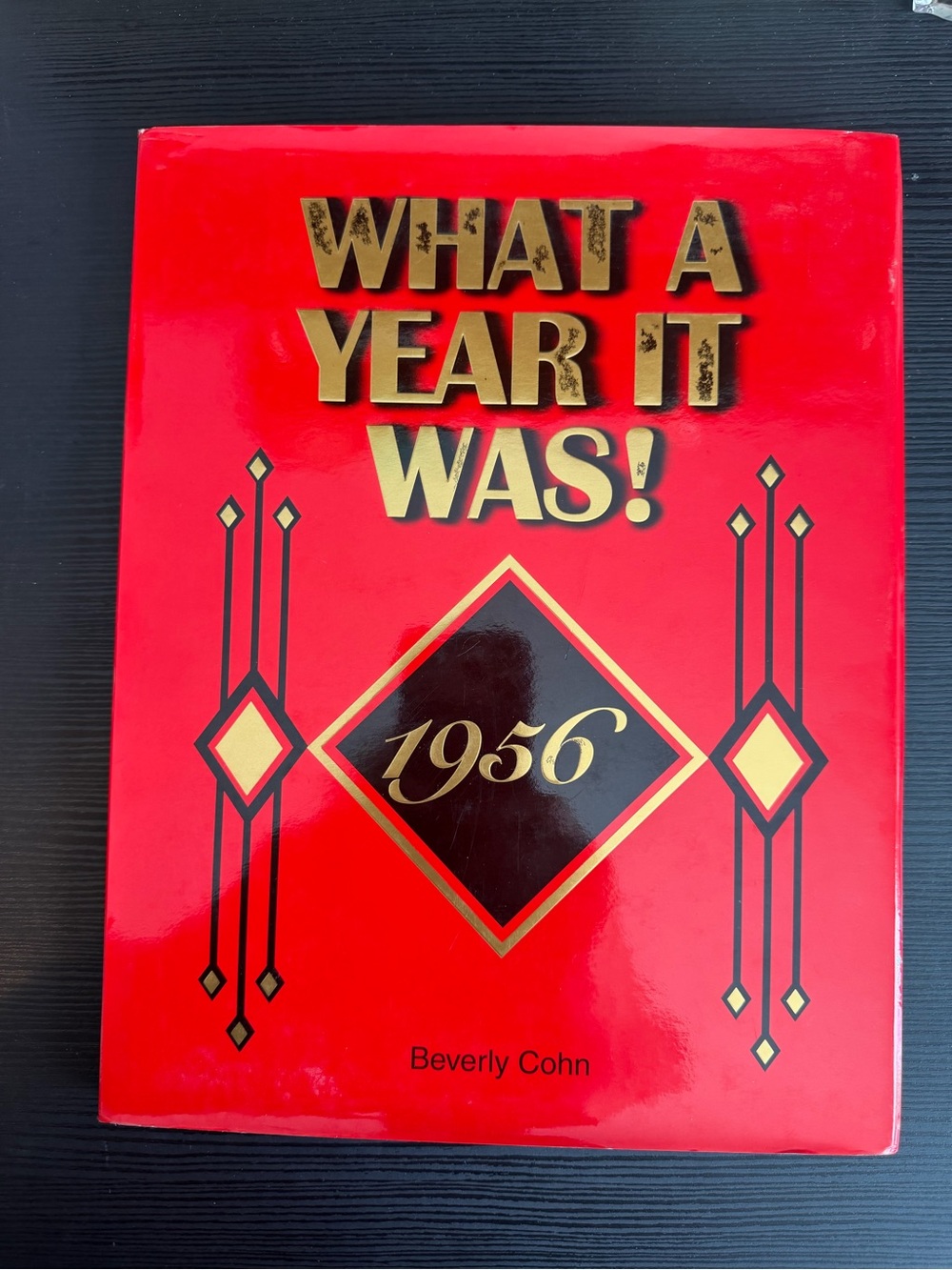 "What a Year It Was! 1956" Red Decorative Book